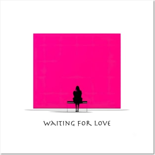 [AI Art] Waiting for love, Minimal Art Style Posters and Art